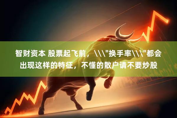 智财资本 股票起飞前，\＂换手率\＂都会出现这样的特征，不懂的散户请不要炒股