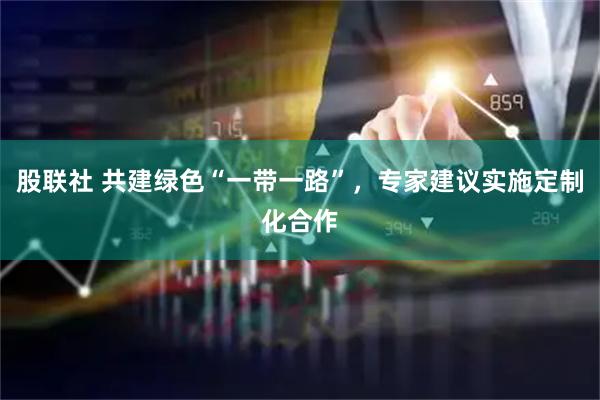 股联社 共建绿色“一带一路”，专家建议实施定制化合作